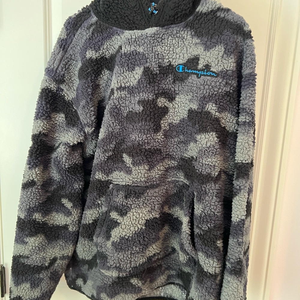 Champion Gray Crewneck Sweater Urban Style